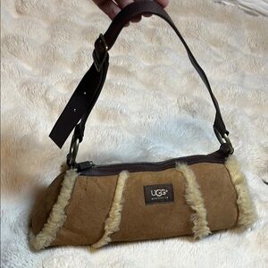 UGG Women's Tan Shearling Shoulder Bag